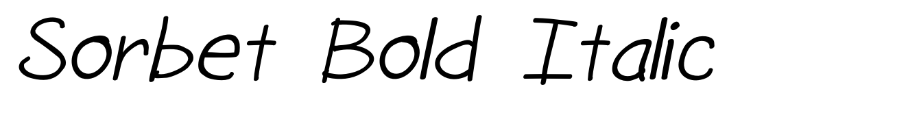 Sorbet Bold Italic